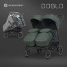 Euro-Cart Doblo - Wózek głęboko-spacerowy dla bliźniąt | JUNGLE