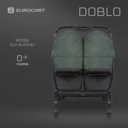 Euro-Cart Doblo - Wózek głęboko-spacerowy dla bliźniąt | JUNGLE