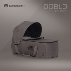 Euro-Cart Doblo - Wózek głęboko-spacerowy dla bliźniąt | TAUPE