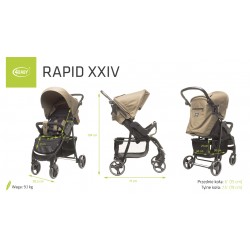 4Baby Rapid XXIV - Wózek spacerowy | MOKKA