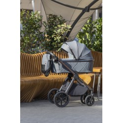 Carrello Omega - Wózek głęboko-spacerowy | zestaw 2w1 | SUPERB GREY