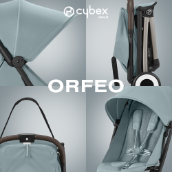 Cybex Orfeo 2024 TPE - Lekki samolotowy wózek spacerowy | STORMY BLUE