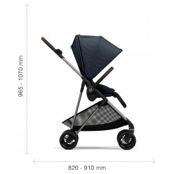 Cybex Melio TPE 2024 - Lekki wózek spacerowy | MAGIC BLACK