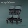 EasyGo Echo - Bliźniaczy wózek spacerowy | SAGE GREEN