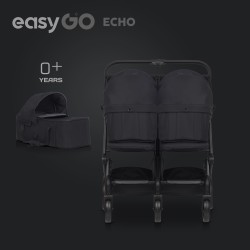 EasyGo Miękka Gondola do wózka 0+ | EBONY BLACK