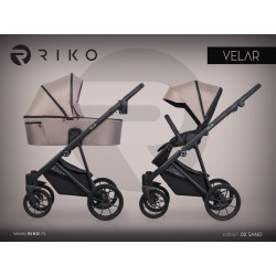 Riko Velar - Wózek Głęboko-Spacerowy | zestaw 2w1 | SAND