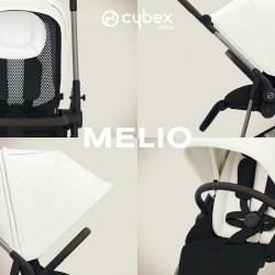 Cybex Melio TPE 2024 - Lekki wózek spacerowy | CANVAS WHITE