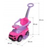 Toyz Sport Car - Jeździk z rączką | PINK