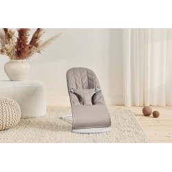 BabyBjorn - Leżaczek Bliss Woven Petal Quilt | SAND GREY