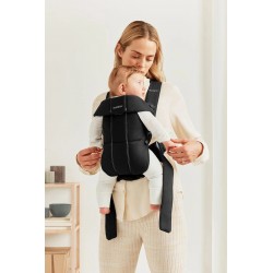 BabyBjorn Mini Woven - Nosidełko | CZARNE