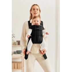 BabyBjorn Mini Woven - Nosidełko | CZARNE