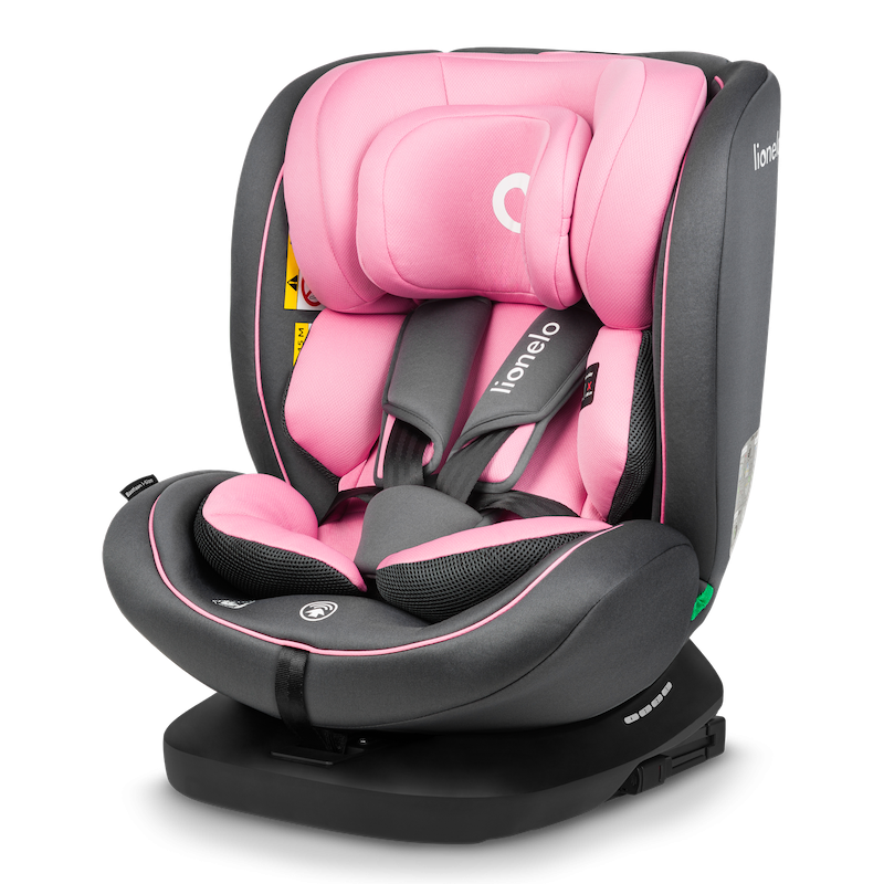 Lionelo Bastiaan i-size - Fotelik samochodowy 40-150 CM | PINK BABY