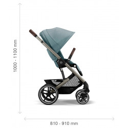 Cybex New Balios S Lux - Wózek Głęboko-Spacerowy | zestaw 3w1 | SKY BLUE TPE