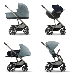 Cybex New Balios S Lux - Wózek Głęboko-Spacerowy | zestaw 3w1 | SKY BLUE TPE