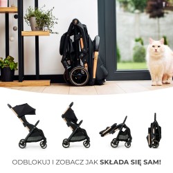 Kinderkraft Apino - Wózek spacerowy | BLACK