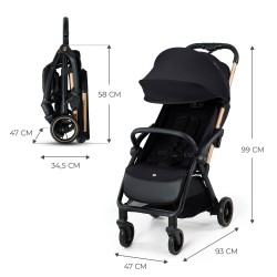 Kinderkraft Apino - Wózek spacerowy | BLACK