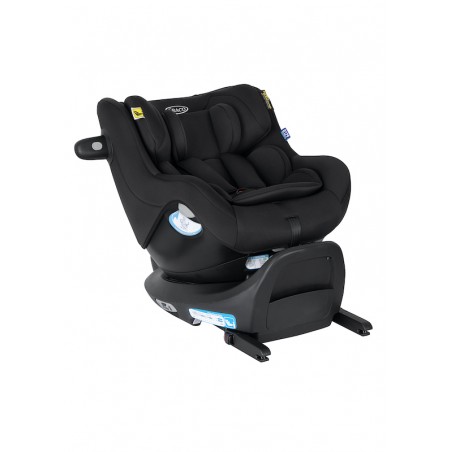 Graco SnugGo - Obrotowy fotelik samochodowy 40-105 CM | zestaw z bazą | MIDNIGHT