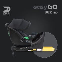 EasyGo Buz Pro - Fotelik samochodowy 40-87 CM | zestaw z bazą | GRANITO