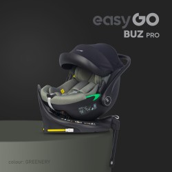 EasyGo Buz Pro - Fotelik samochodowy 40-87 CM | zestaw z bazą | GREENER