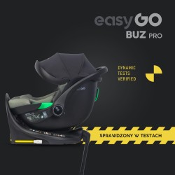 EasyGo Buz Pro - Fotelik samochodowy 40-87 CM | zestaw z bazą | GREENER