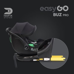 EasyGo Buz Pro - Fotelik samochodowy 40-87 CM | zestaw z bazą | INK