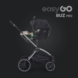 EasyGo Buz Pro - Fotelik samochodowy 40-87 CM | zestaw z bazą | TAUPE