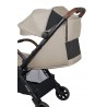 Easywalker Jackey 2 - Kompaktowy wózek spacerowy + tacka | PEARL TAUPE