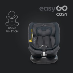 EasyGo Cosy - Fotelik samochodowy 40-150 CM | GRANITO