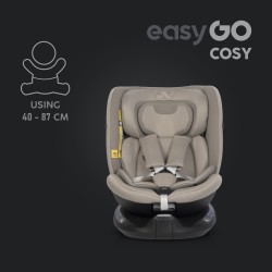 EasyGo Cosy - Fotelik samochodowy 40-150 CM | TAUPE