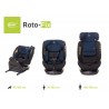 4Baby Roto-fix i-size - Fotelik samochodowy 40-150 CM | DARK BLUE