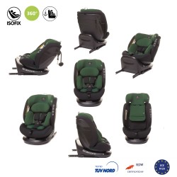 4Baby Roto-fix i-size - Fotelik samochodowy 40-150 CM | DARK GREEN