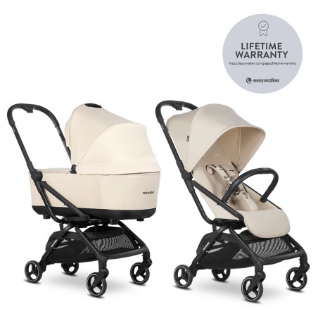 Easywalker Rockey S - Wózek głęboko-spacerowy | BRIGHT TAUPE