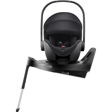 Britax Romer Baby-Safe Pro - Obrotowy rozkładany fotelik samochodowy 40-85 CM | zestaw z bazą Vario 5Z | CLASSIC DEEP BLACK