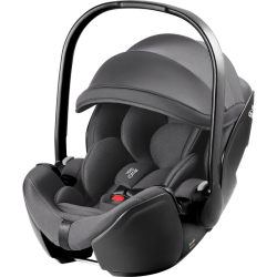 Britax Romer Baby-Safe Pro - Obrotowy rozkładany fotelik samochodowy 40-85 CM | zestaw z bazą Vario 5Z | CLASSIC DEEP GREY