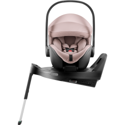 Britax Romer Baby-Safe Pro - Obrotowy rozkładany fotelik samochodowy 40-85 CM | zestaw z bazą Vario 5Z | STYLE DUSTY ROSE