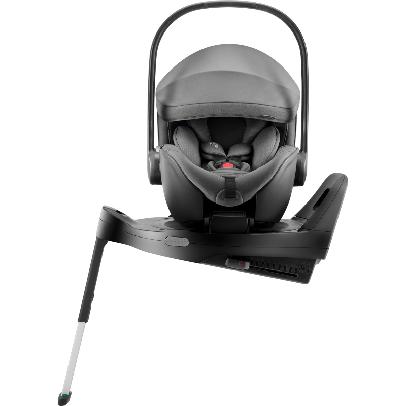 Britax Romer Baby-Safe Pro - Obrotowy rozkładany fotelik samochodowy 40-85 CM | zestaw z bazą Vario 5Z | STYLE MINERAL GREY