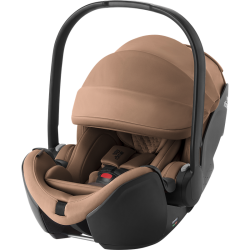 Britax Romer Baby-Safe Pro - Obrotowy rozkładany fotelik samochodowy 40-85 CM | zestaw z bazą Vario 5Z | LUX WARM CARAMEL