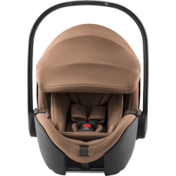 Britax Romer Baby-Safe Pro - Obrotowy rozkładany fotelik samochodowy 40-85 CM | zestaw z bazą Vario 5Z | LUX WARM CARAMEL