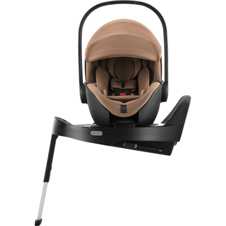 Britax Romer Baby-Safe Pro - Obrotowy rozkładany fotelik samochodowy 40-85 CM | zestaw z bazą Vario 5Z | LUX WARM CARAMEL