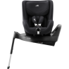 Britax Romer Dualfix 5Z - Obrotowy fotelik samochodowy 61-105 CM | zestaw z bazą Vario 5Z | CLASSIC DEEP BLACK