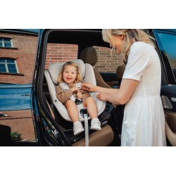 Britax Romer Dualfix 5Z - Obrotowy fotelik samochodowy 61-105 CM | zestaw z bazą Vario 5Z | LUX LINEN GREY