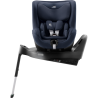 Britax Romer Dualfix 5Z - Obrotowy fotelik samochodowy 61-105 CM | zestaw z bazą Vario 5Z | STYLE NIGHT BLUE