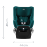 Britax Romer Dualfix Pro M - Obrotowy fotelik samochodowy 61-105 CM | CLASSIC DEEP GREY