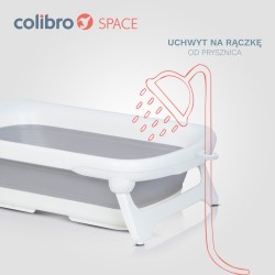 Colibro Space - Wanienka składana z leżaczkiem i termometrem | SWEET PINK