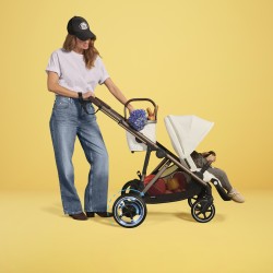 Cybex e-Gazelle S - Wózek Głęboko-Spacerowy | zestaw 2w1 | ALMOND BEIGE