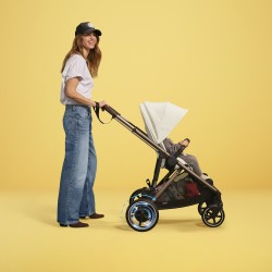 Cybex e-Gazelle S - Wózek Głęboko-Spacerowy | zestaw 2w1 | ALMOND BEIGE