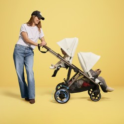 Cybex e-Gazelle S - Wózek Głęboko-Spacerowy | zestaw 2w1 | ALMOND BEIGE