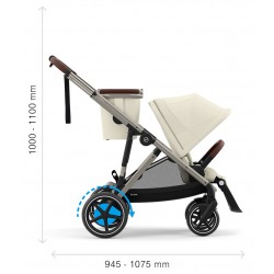 Cybex e-Gazelle S - Wózek Rok po Roku | zestaw 2w1 | ALMOND BEIGE