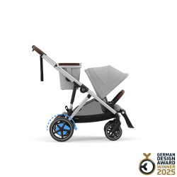 Cybex e-Gazelle S - Wózek Rok po Roku | zestaw 2w1 | STONE GREY