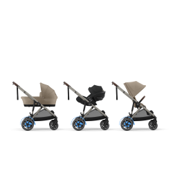 Cybex e-Gazelle S - Wózek Głęboko-Spacerowy | zestaw 2w1 | ALMOND BEIGE